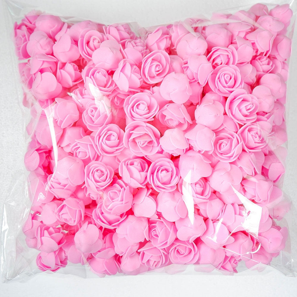 50 artificial foam rose flowers for weddings, home decor, scrapbooking, and Valentine's Day gifts - realistic and durable.