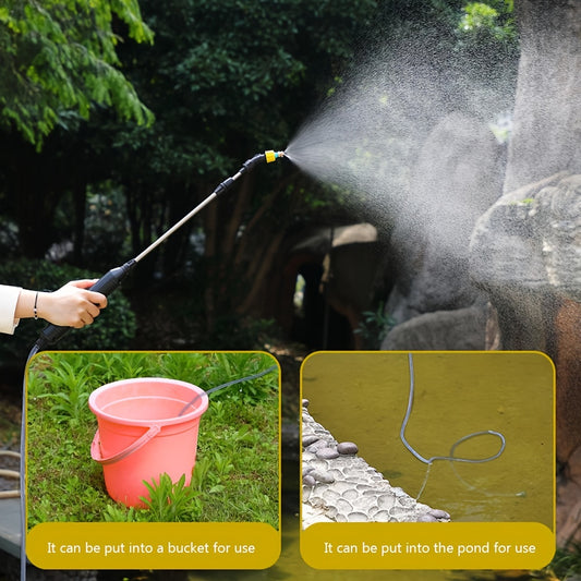 Household irrigation sprayer tool for gardening and disinfection.