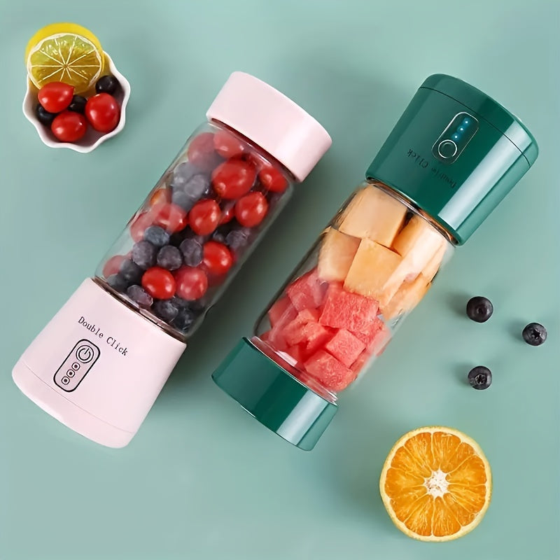 USB Rechargeable Portable Wireless Juicer - Suitable for Kitchen & Dining, Made of Glass and Plastic