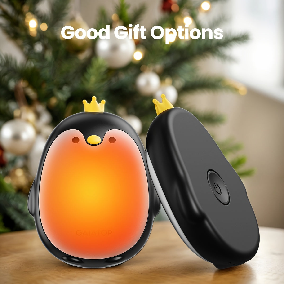 Portable and adorable, the GAIATOP Mini Penguin USB Hand Warmer is a quick-heating device with 3 adjustable temperatures. Perfect for use at home or outdoors.