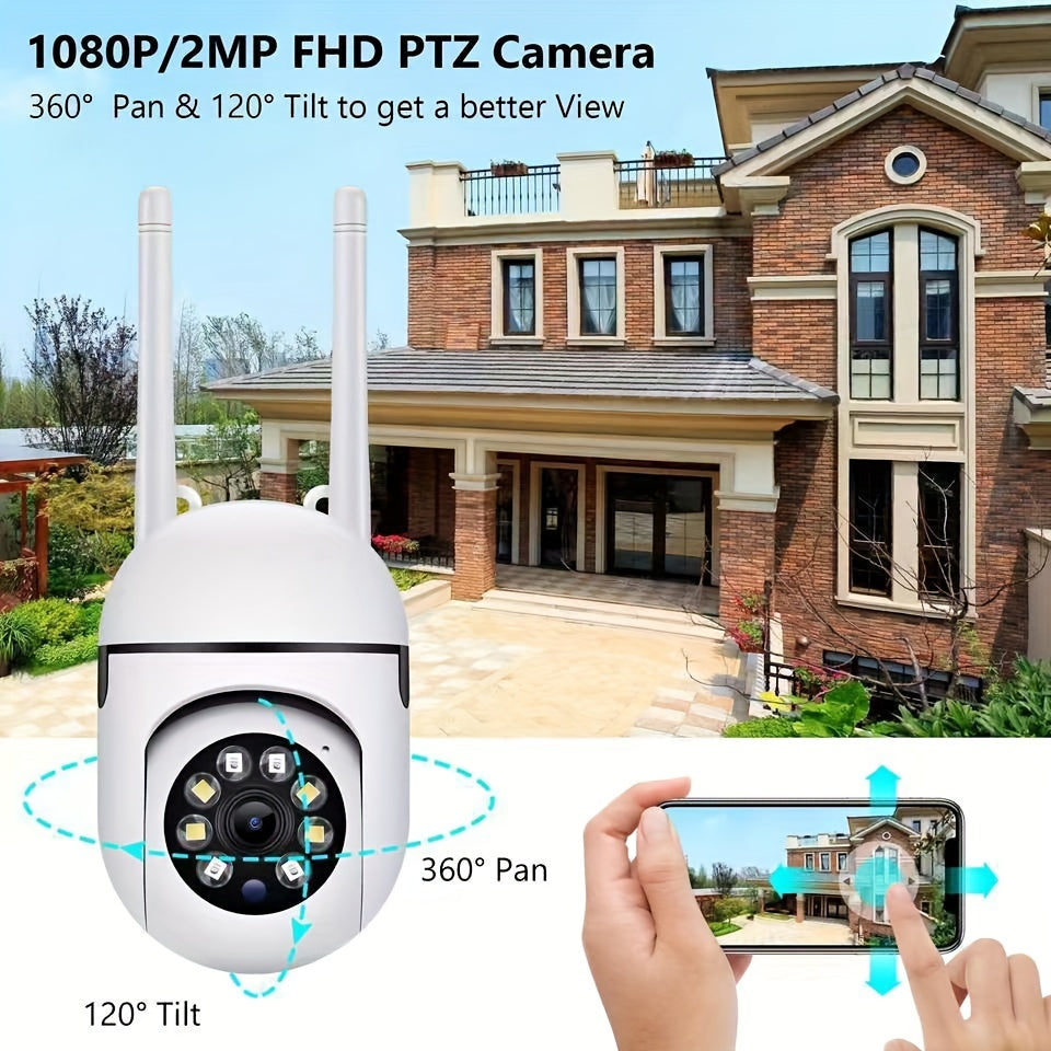 1080HP WIFI camera for indoor and outdoor monitoring with night vision, two-way communication, motion tracking, and 24-hour monitoring, ideal for Youngsters