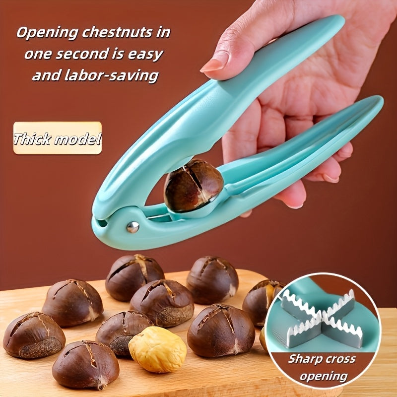 Durable Plastic Chestnut Opener - An Easy-to-Hold Nut Cracker Ideal for Kitchens and Restaurants.