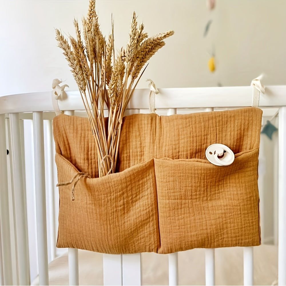 Multi-functional hanging diaper caddy storage bag featuring COZYPANDA print. This nursery organizer is perfect for holding diapers and accessories, serving as a diaper stacker for your changing table.