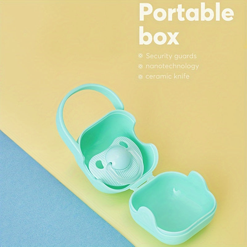 A portable pacifier case that is both cute and anti-drop, making it the perfect gift for Christmas, Halloween, Thanksgiving, Easter, or New Year's.