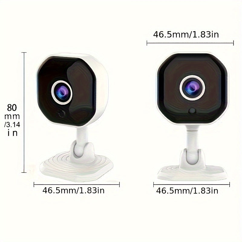 Enhanced A3 Camera with Smart Night Vision, Wireless WiFi Remote Monitoring, Two-way Intercom, Mobile Detection, Alarm, and Real-time Viewing for Home Safety Monitoring.