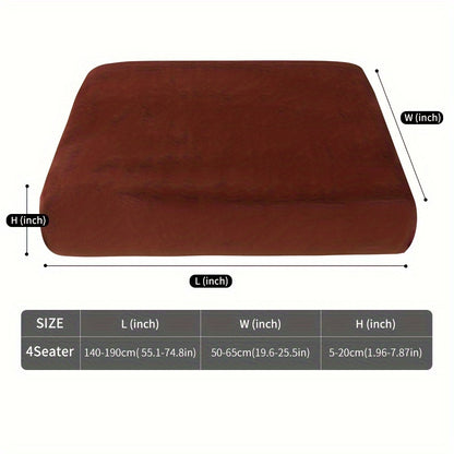 Soft, non-slip velvet sofa slipcover protects furniture and enhances home decor.