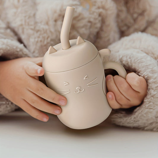 Get your hands on the adorable TYRY.HU Cute Kawaii Cat Learning Cup - designed to make feeding time fun and easy for your baby! This leak-proof, BPA-free cup comes with a cute stopper and straw, making it perfect for baby's first feedings.