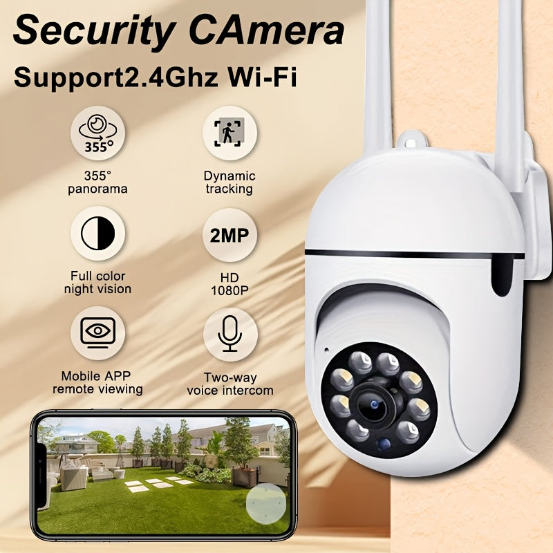 Introducing the TERUHAL Dual PZT WiFi Security Camera! Enjoy crystal clear 1080p HD resolution, enhanced with motion detection and two-way audio capabilities. With night vision and smartphone app control, you can monitor your home anytime, anywhere. Made