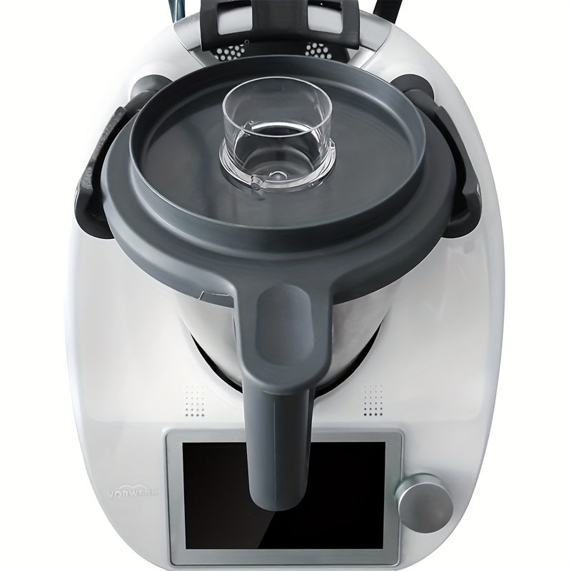 100ml Food-Grade Measuring Cup designed for use with Thermomix Blenders TM5, TM6, TM21, TM31, TM3300. Made from BPA-Free ABS and Silicone materials, this measuring cup is dishwasher safe and compatible with the Vorwerk Food Processing Machine.