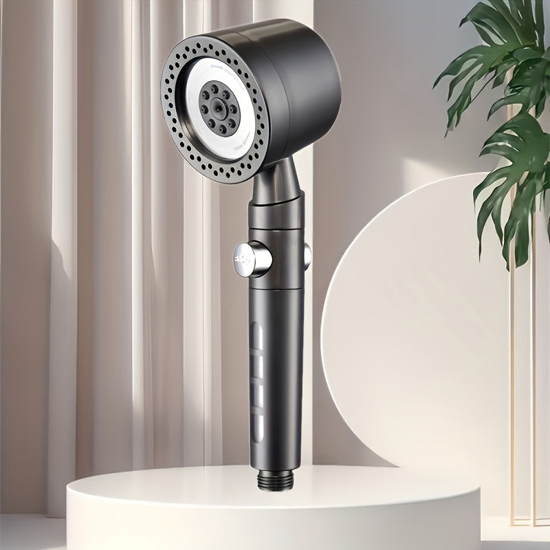 A luxurious handheld shower head with 5 water flow modes and filtration, perfect for a Valentine's Day gift.