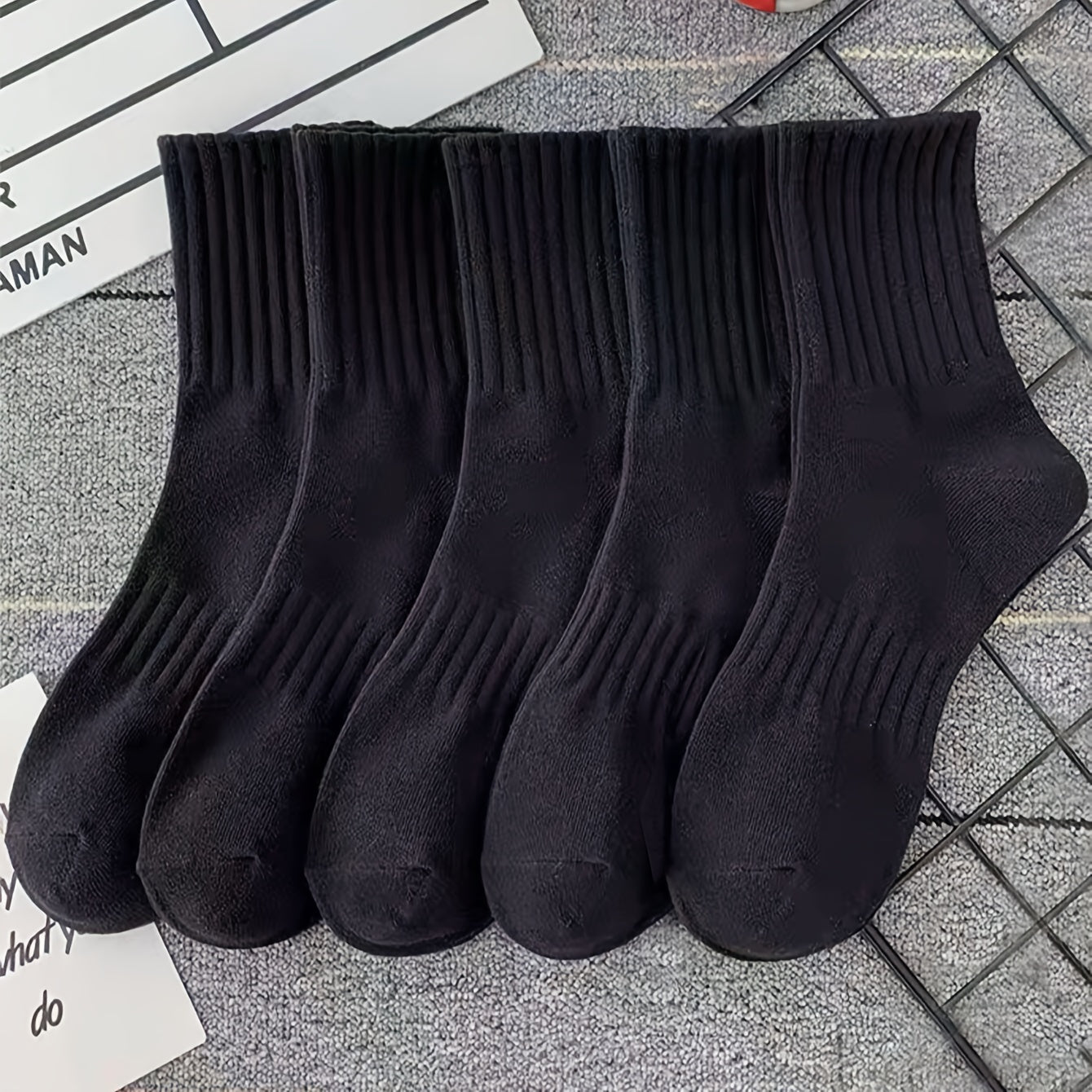 5 pairs of breathable, comfy crew socks for outdoor and all-season wear.