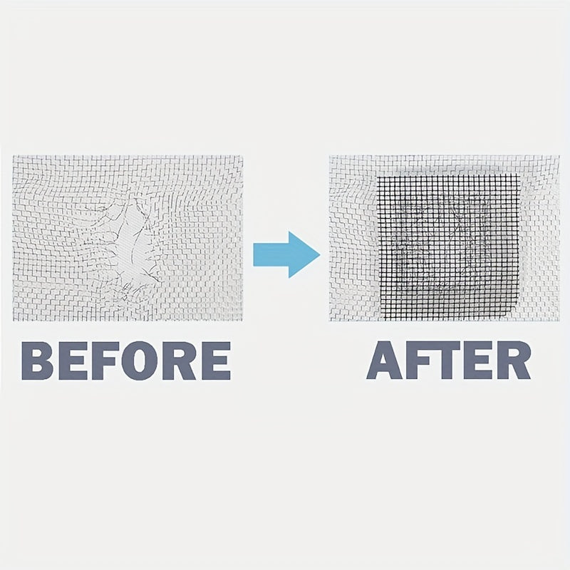 Repair tears and holes in your window screen quickly and easily with the self-adhesive window screen repair tape. This kit includes mesh patch for seamless repairs.