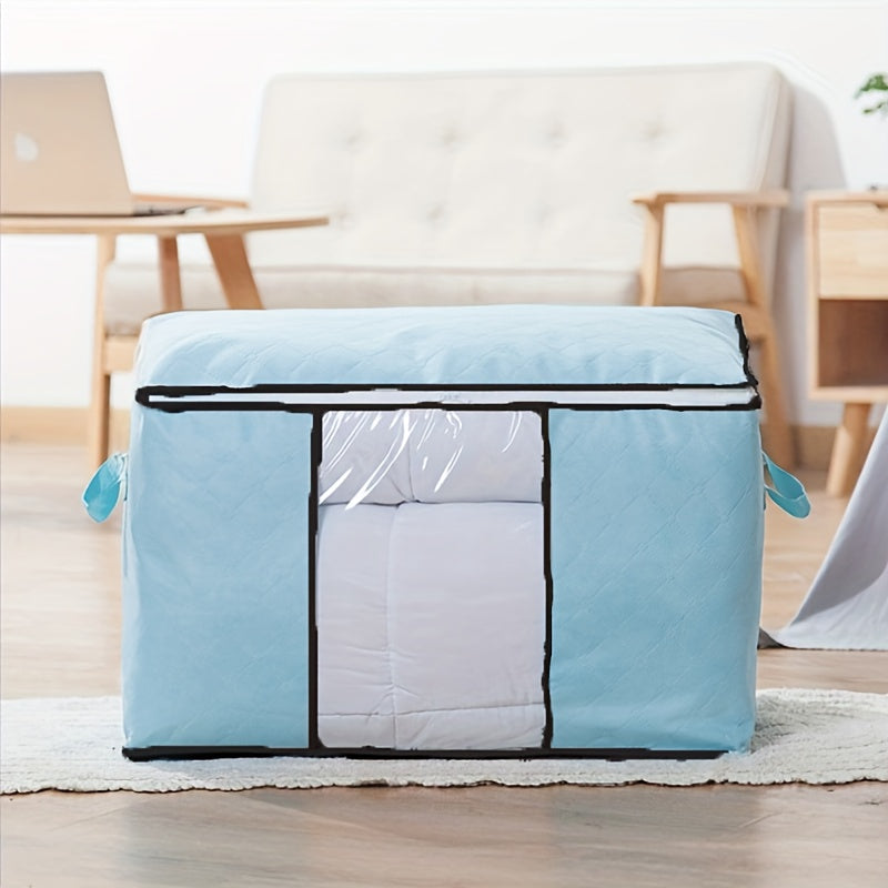 Home Storage & Organization: Foldable Non-Woven Cotton Quilt Storage Bag, Moisture-Proof Closet Organizer for Comforters, Blankets, Bedding, and Clothing