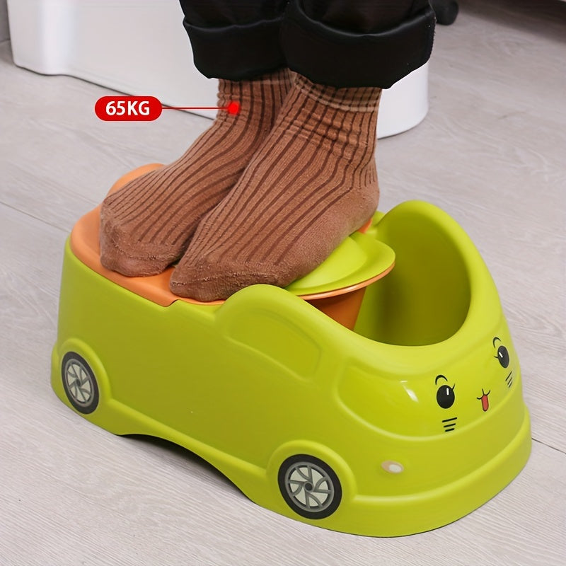 Toilet Training Chair for Kids with Cartoon Car Design, Portable Potty Seat for Potty Training