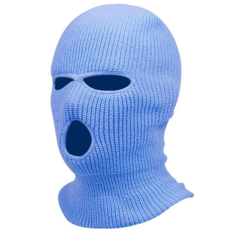 3-Hole Knitting Ski Mask for Cold Weather - Winter Head Cover to Keep You Warm and Protected While Riding