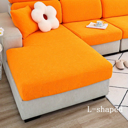 Thick Jacquard sofa cushion cover with elastic-band, perfect furniture protection for bedroom, office, or living room.