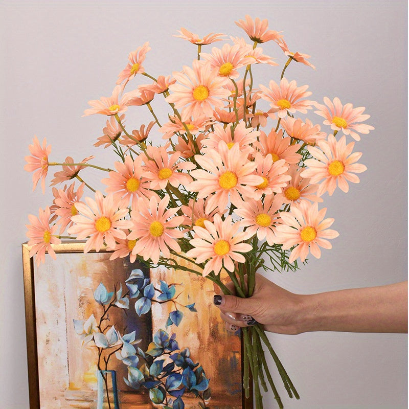 Bulk purchase of artificial daisy bouquets for home decor, weddings, and parties!