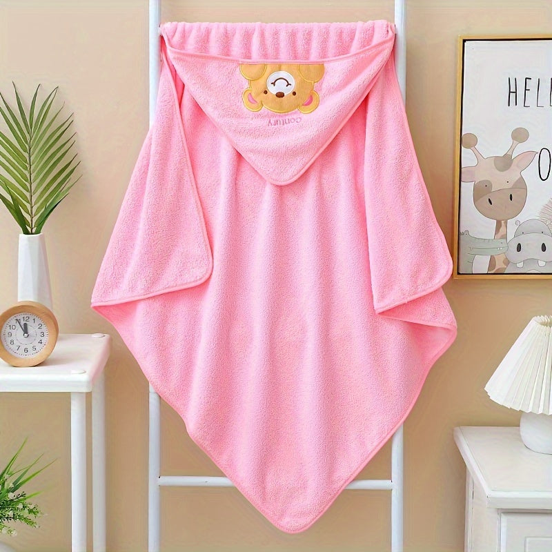 Adorable bathrobe and ultra-absorbent towel made from ultra-fine fibers for quick drying. Perfect for the bathroom, beach, or as a cartoon cape.