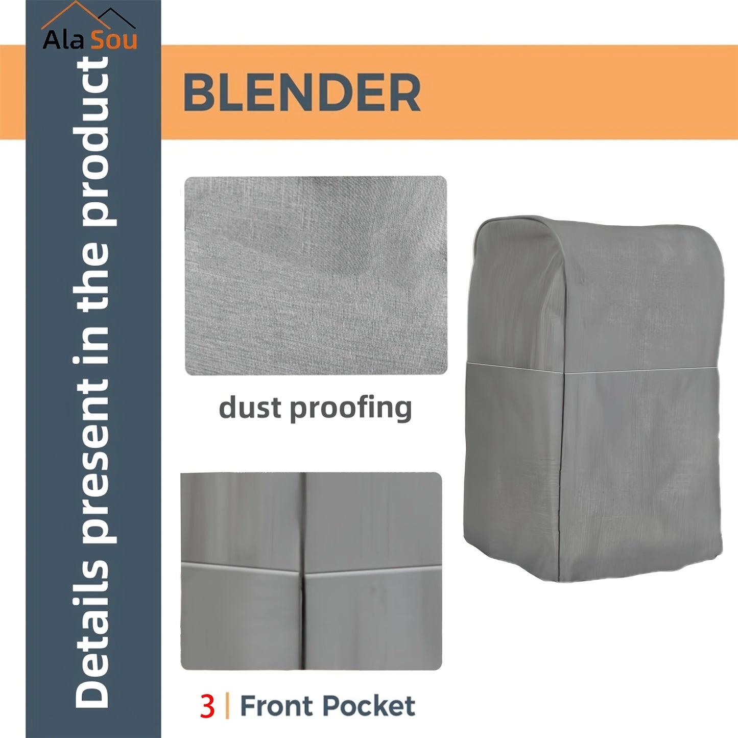 Protect your kitchen appliances in style with the 1pc AlaSou Durable Kitchen Appliance Dust Cover. This fade-resistant and waterproof cover is designed to protect your mixer and juicer from dust and water damage. The easy-on/off zipper makes it simple to