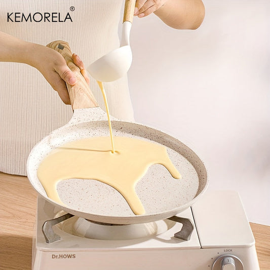 One Medical Stone Crepe Pan by KEMORELA for Making Tortillas, Quesadillas, Faas, Pancakes, and French Toast on Induction Cooker. Complete with Cookware, Kitchen Utensils, Gadgets, and Accessories for your Home Kitchen.