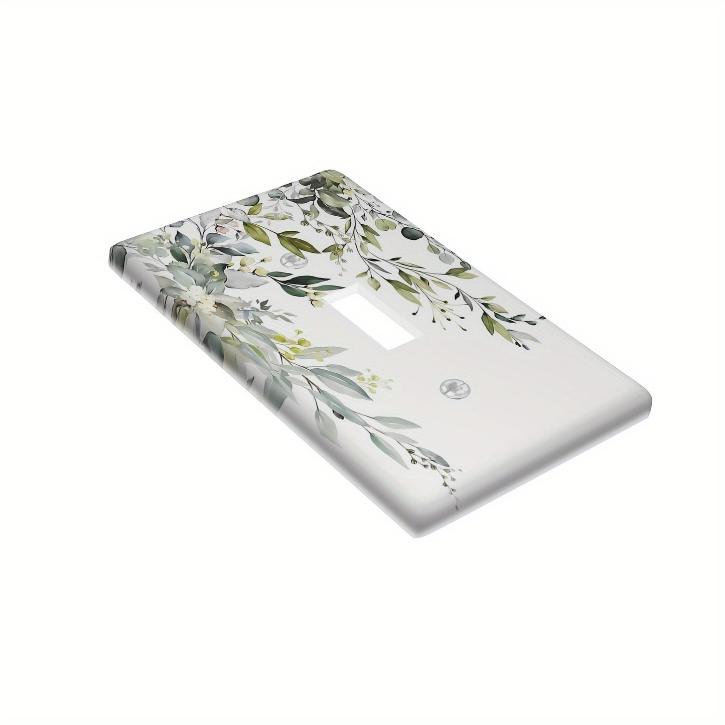 Green Eucalyptus Switch Plate Cover for Light Switch or Outlet - Decorative Wall Plate