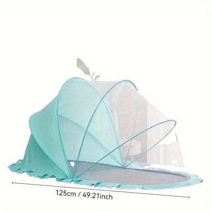 Youngsters Portable and Foldable Mosquito Net - Complete Coverage, No-Bottom Design, Made of Polyester - Ideal for Youngsters