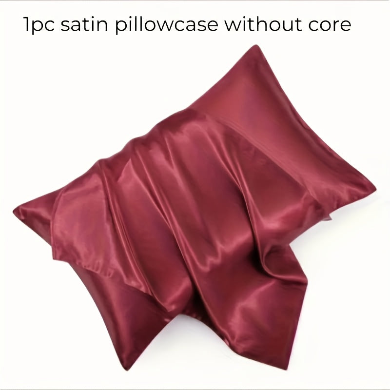 Satin Pillowcase -Envelope Closure Hypoallergenic Breathable and Durable Pillow Cover -Luxurious Bedding Option for Bedroom Supplies -Valentine's Day Gift -Pillow Case Only