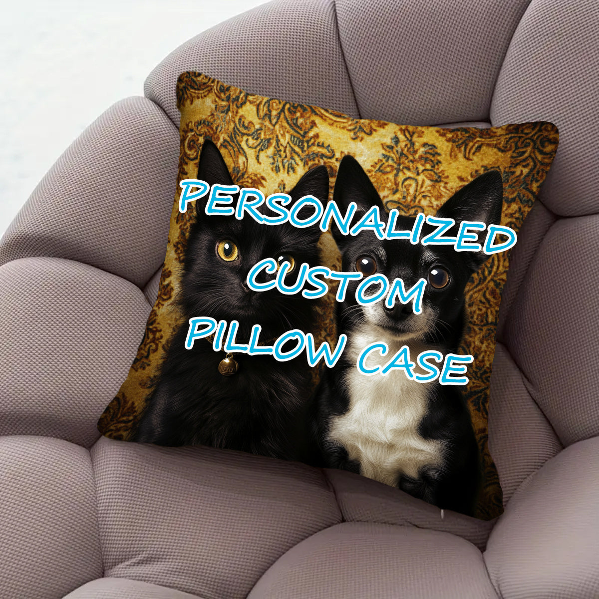 Personalize your space with this custom 45.72x45.72cm plush pillow cover featuring your own photo and New Year design. Ideal for couples and special occasions, this soft square cushion case is a perfect addition to your decor (Pillow Not Included).