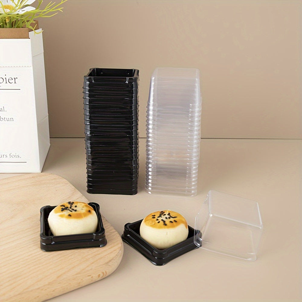 Disposable Black Cake Boxes - Pack of 50, Great for Parties, Baking, and Cake Packaging