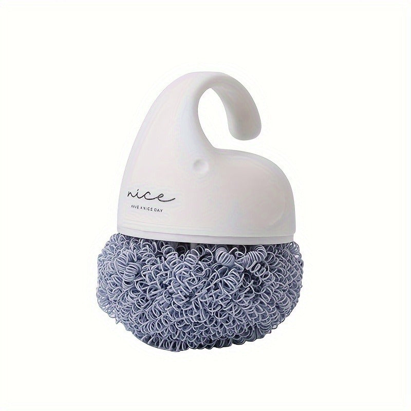 This product is a short-handled polyester cleaning ball and household cleaning brush, suitable for use in the kitchen for dishwashing and pot scrubbing. Please note that the thread ends are unable to be removed from this brush.