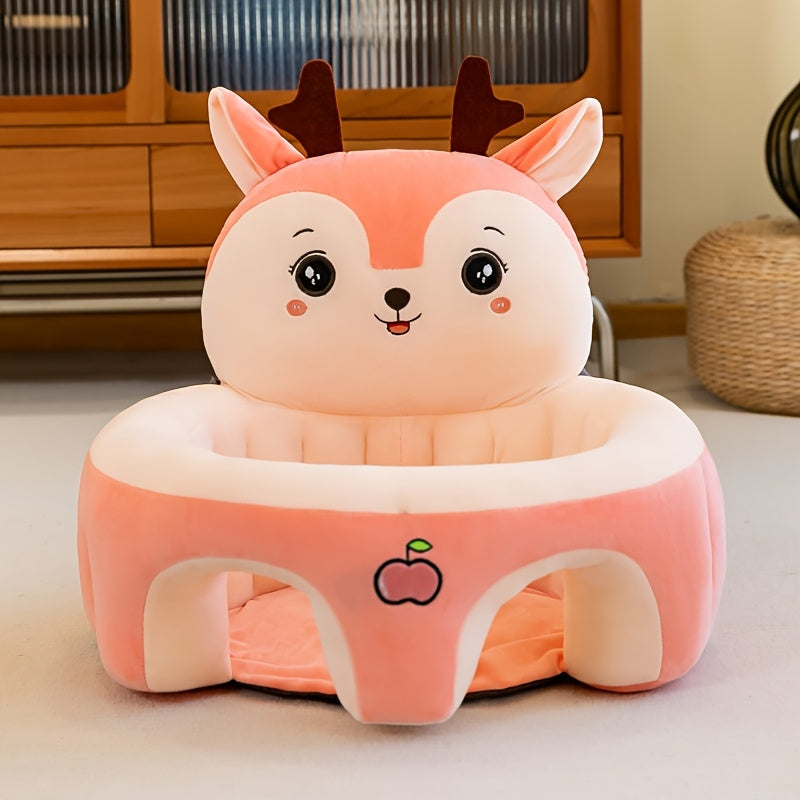 Introducing the new Three-dimensional Surrounding Baby Learning Chair with Strap - a cute and comfortable children's sofa for sitting, training, and learning. This baby floor seat booster chair is perfect for helping your little one sit up and explore