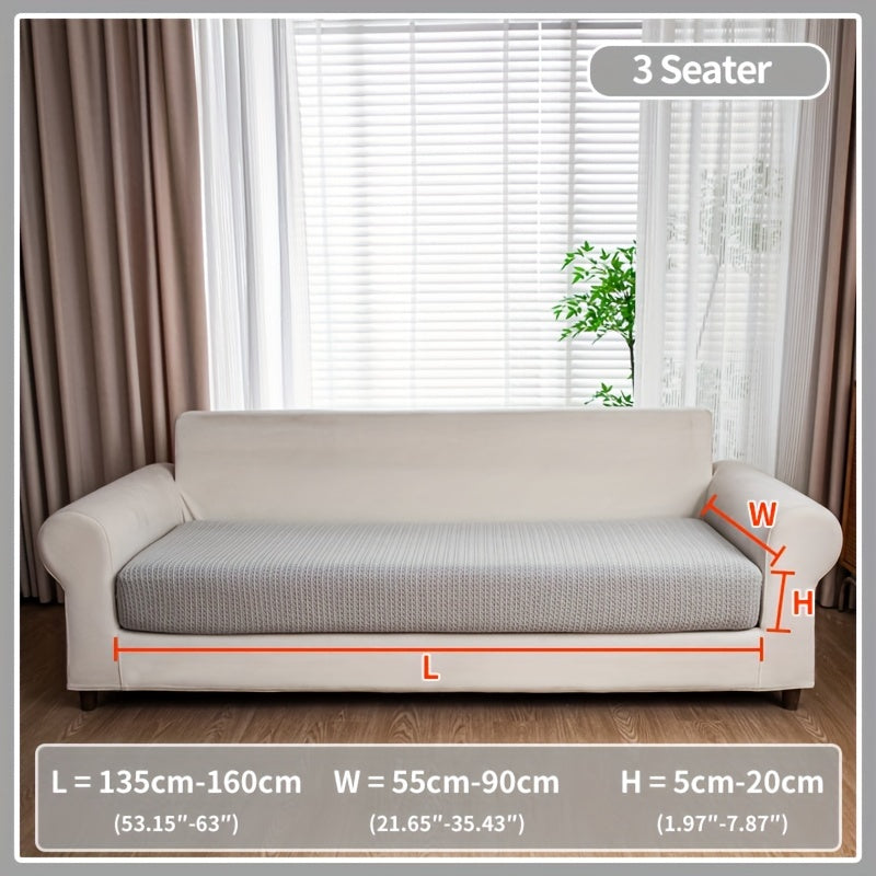 Waterproof stretch sofa cover, modern non-slip couch protector, pet-friendly elastic slipcover for living room, fits all seat and L-shaped sofas.