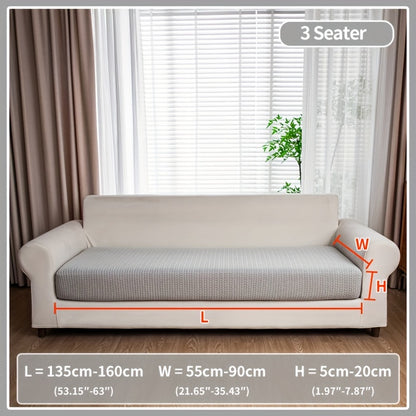 Waterproof stretch sofa cover, modern non-slip couch protector, pet-friendly elastic slipcover for living room, fits all seat and L-shaped sofas.