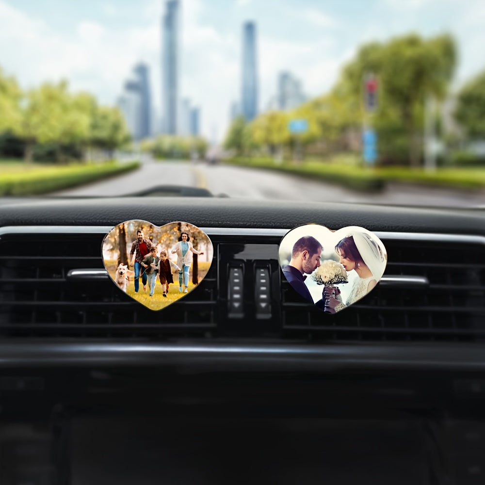 Customized Photo Decorations for Car Air Conditioner Vents, Personalized Interior Decor for Your Vehicle