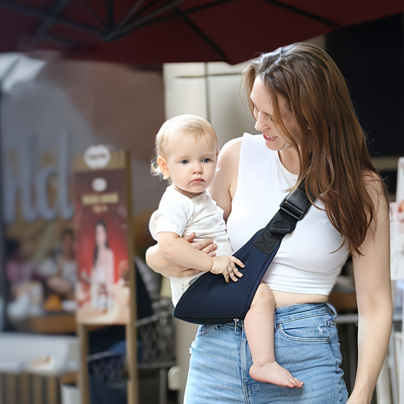 Versatile Front-Facing Baby Carrier with Waist Strap and Sitting Stool, Suitable for All Seasons, Lightweight and Comfortable for Babies