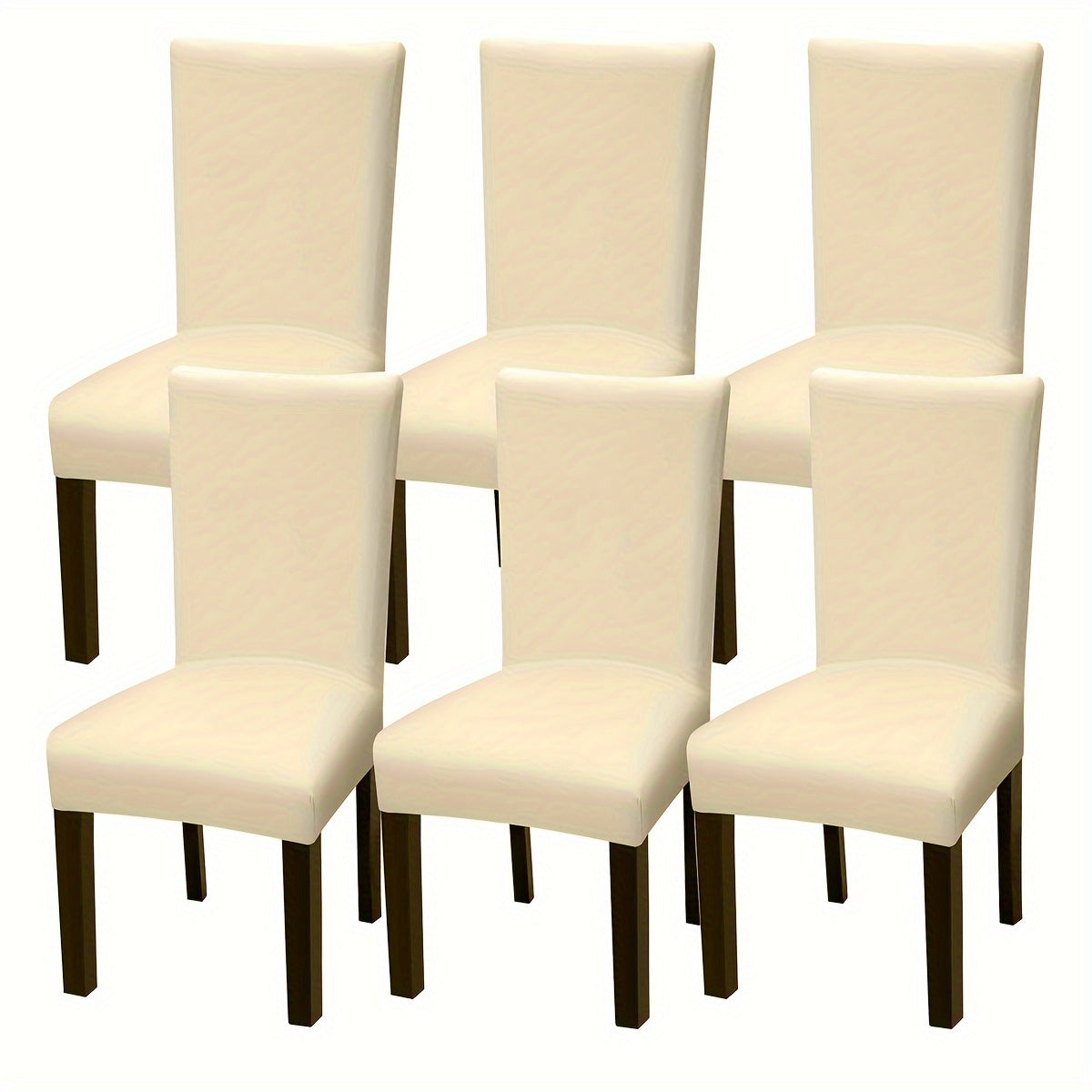 6 Milk Fiber Waterproof Chair Covers