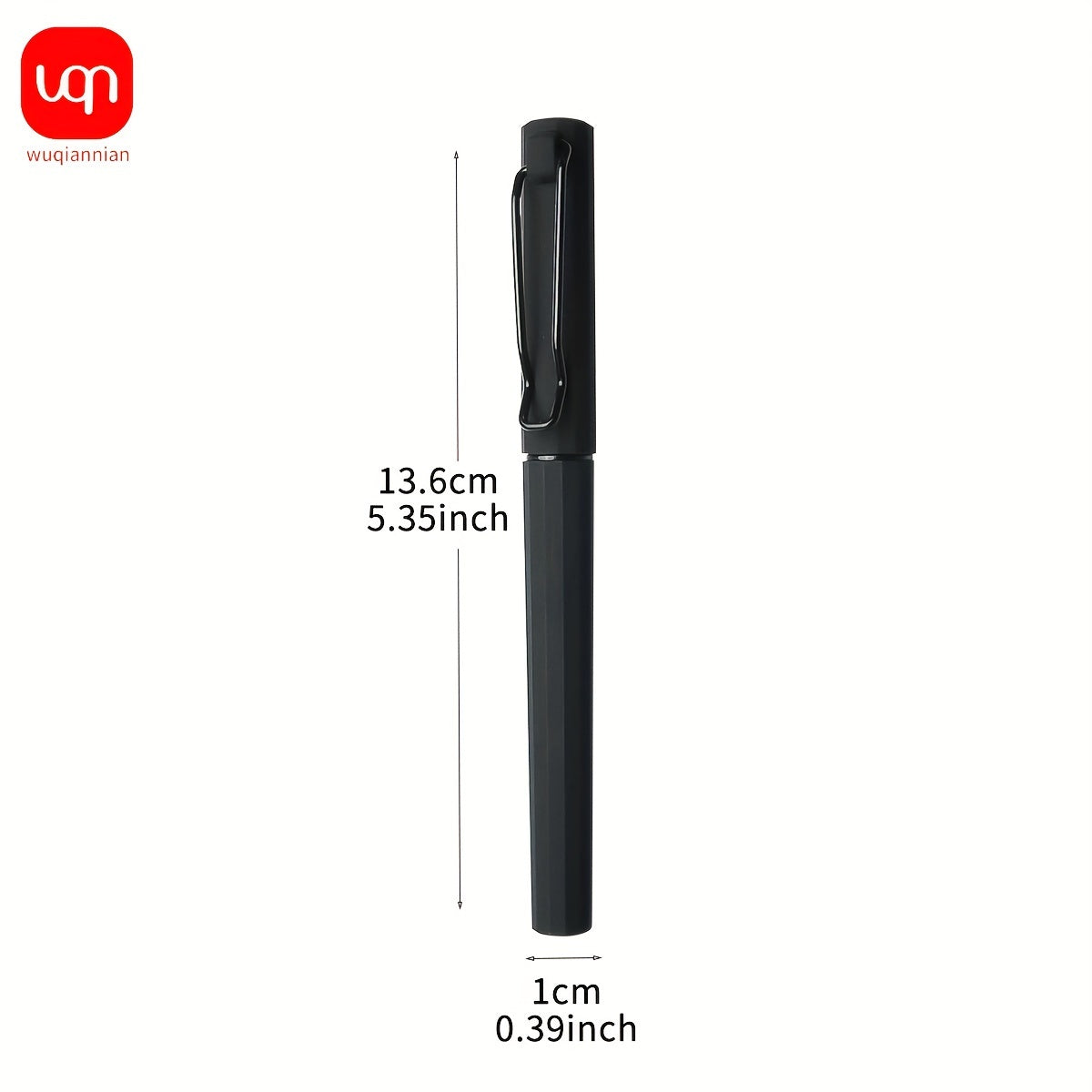 4/8pcs Wuqiannian Gel Ink Rollerball Pens, 0.7mm Medium Point, Quick Drying, Ergonomic Design with U-Shaped Clip, Black Ink for Office & School Use.