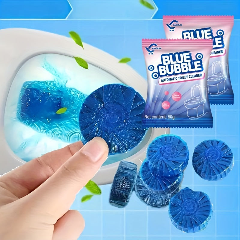 Introducing the New NIAOERLAN Pure Blue Bubble Toilet Cleaner for Powerful Cleaning and Odor Control.