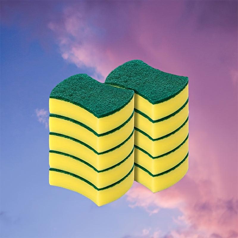 Get a value deal on a 10/12/24 Pack of versatile cleaning sponges! These sponges feature dual-sided scrub pads, premium material for durability, scratch-free cleaning, and super absorbency. They are essential for keeping your kitchen, bathroom, outdoor