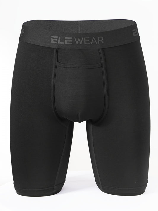 Men's Modal Underwear with breathable, soft, quick-drying, stretchy, anti-wear features and long boxer briefs shorts for sports.