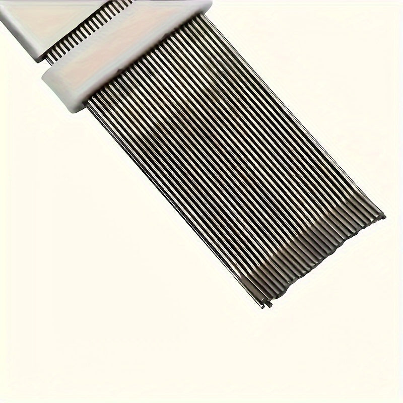 1 or 2 pieces of stainless steel blade cleaning comb for air conditioners. Straighten and clean the blades with this handy tool.