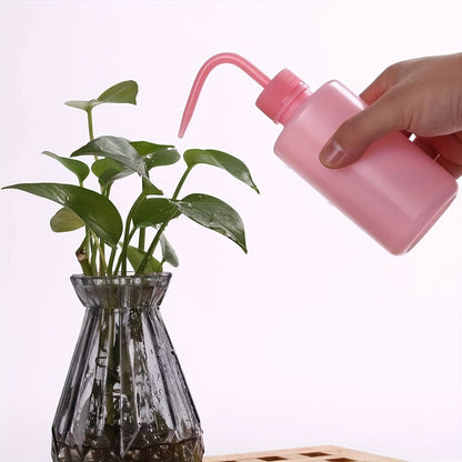 1 set of watering bottles with plastic curved mouth, safe rinse bottle watering tool for plants and flowers, including a squeeze watering can, succulent watering bottle, potted plant