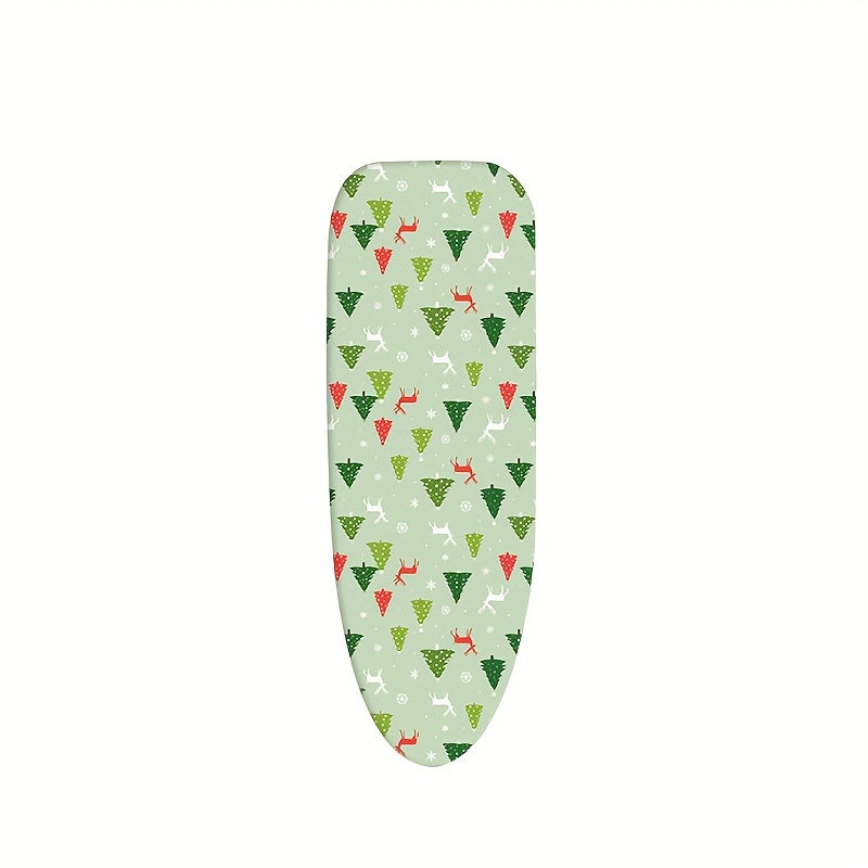 Festive Ironing Board Cover with Christmas Tree, Santa, and Snowman Designs, Resistant to High Temperatures and Dust - Perfect for Keeping Your Home Protected while Ironing