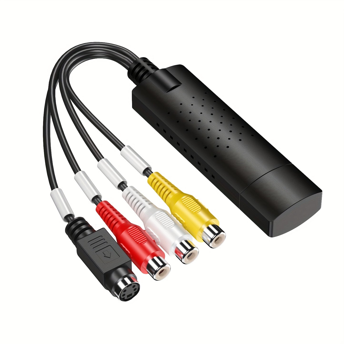 USB video capture card converts RCA to HD 720P for VHS, VCR, Hi8, DV tapes. Works with PC & Mac, PAL/NTSC compatible.