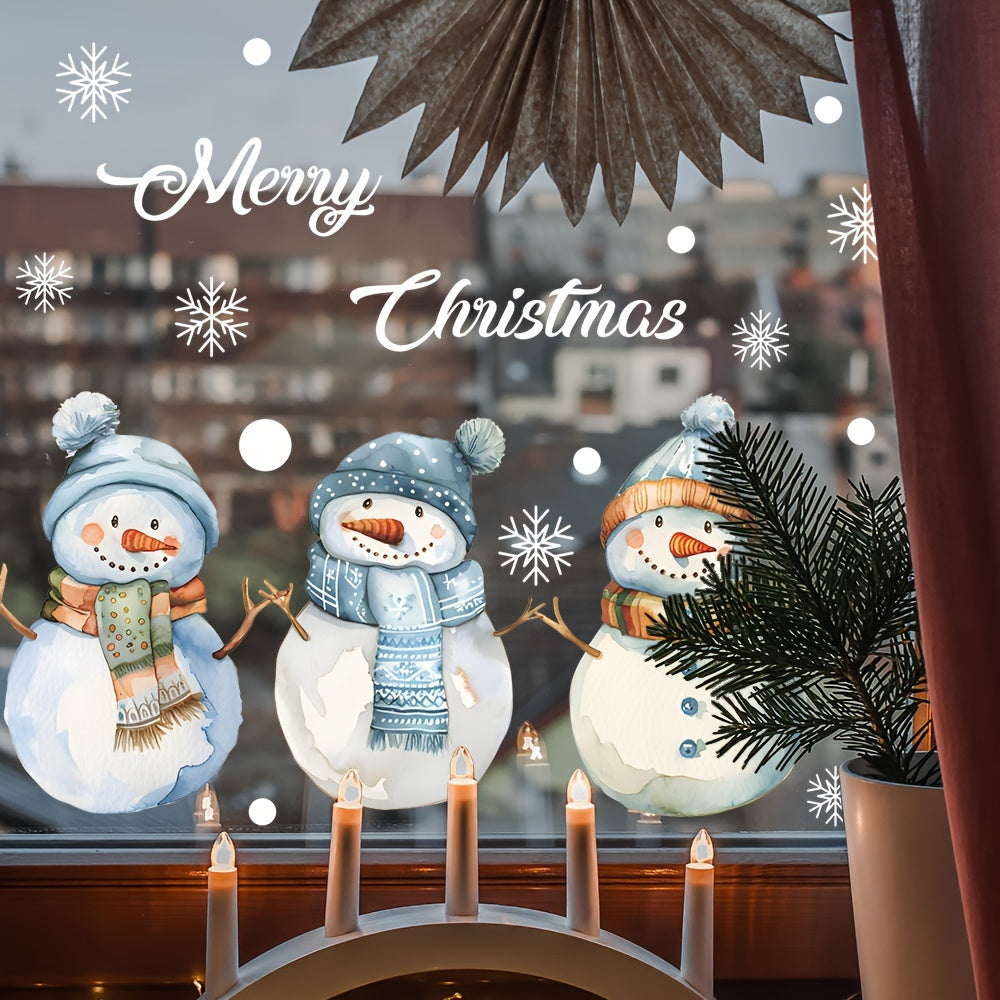 Deck the Halls with Christmas Window Clings featuring Reindeer & Snowman Designs! These UV-Resistant Static Decals are perfect for decorating your Home or Office. Easy to Peel & Stick, these Removable Holiday Wall Art pieces are sure to bring holiday