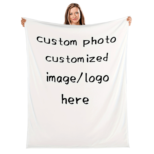 Personalized Wedding Anniversary Throw Blanket - Ideal Present for Spouse, Partner, Significant Other - Size: 127.0x152.4cm - Customized Photo Blanket - Easy to Clean - Made of Soft Flannel - Suitable for Ages 14+