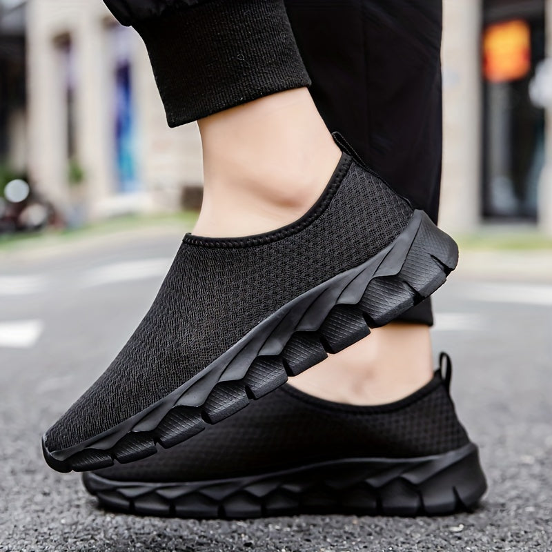 Men's Slip On Casual Shoes with Non Slip and Shock Absorption for All Seasons Outdoor Activities.