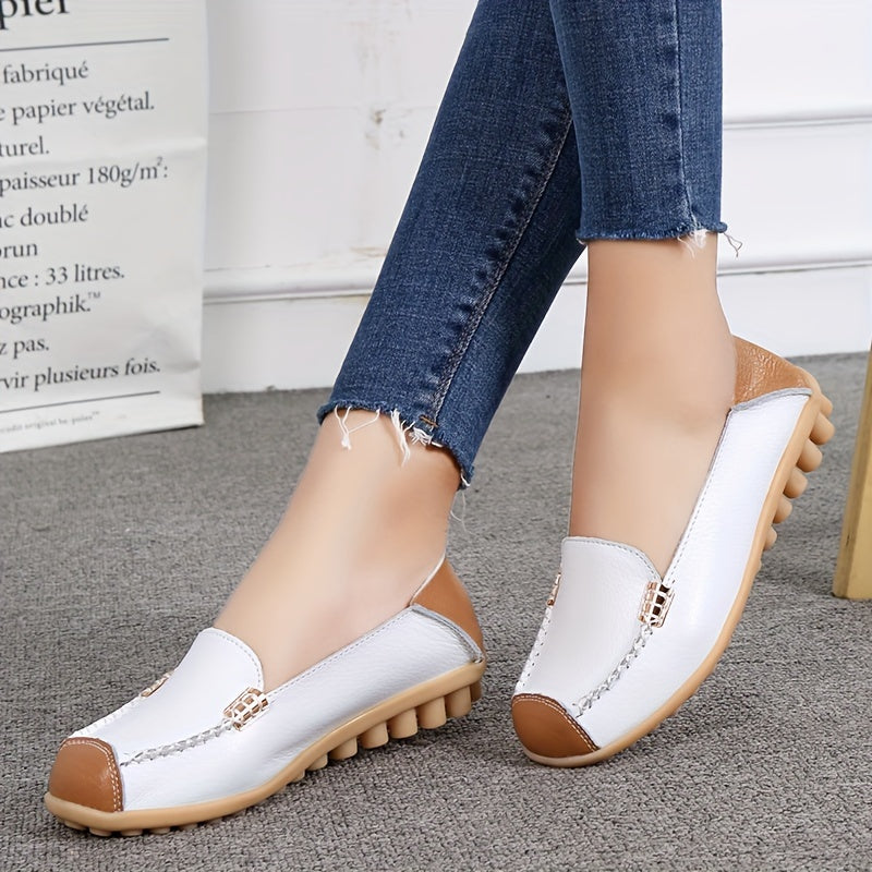 Women's low top colorblock slip-on casual shoes