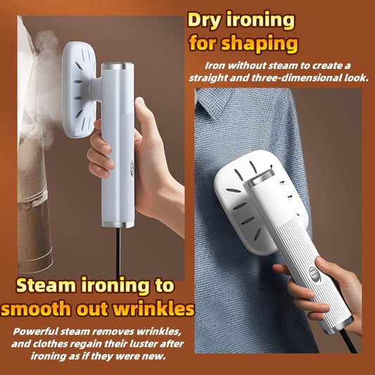 This USB-powered mini iron is a portable handheld garment steamer perfect for home or travel use. It is made of durable plastic material and operates at 13W with a voltage of ≤36V. No battery is required for use, making it a convenient and compact travel