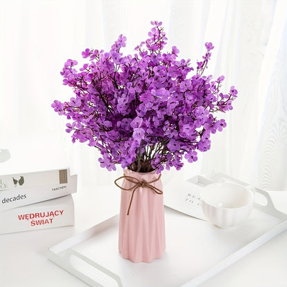 4 Lifelike Artificial Cherry Blossom Flowers - Ideal for Weddings, Engagements, and Home Decor.